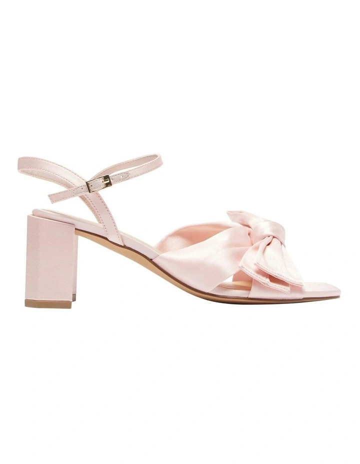 Aurora Sandals in Blush Satin