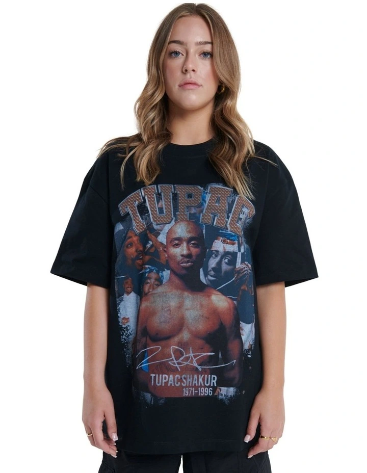 Tupac V2 Bootleg T-shirt in Black