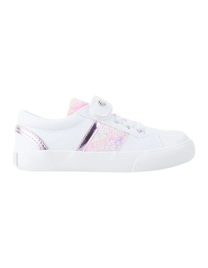Maggie Glitter Sneakers in White