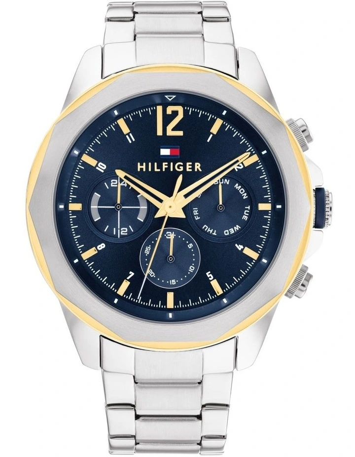 Lars Stainless Steel Dial Men's Watch in Navy