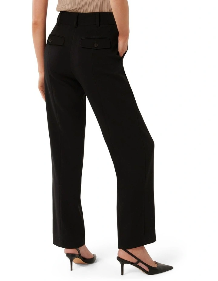 Simmy Straight Leg Pants in Black