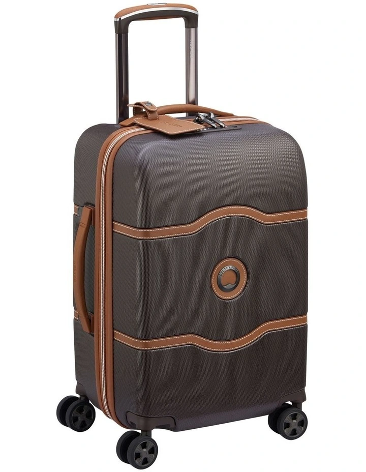 Chatelet Air 2.0 55cm 4 Double Wheel Cabin Trolley Suitcase in Brown