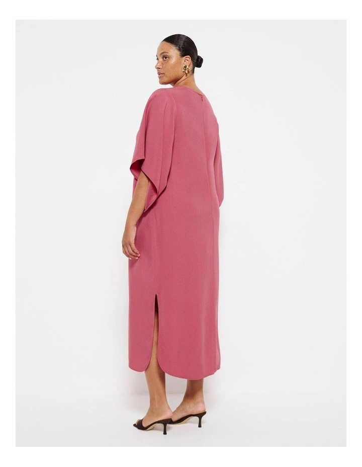 Kimono Sleeve Dress in Desert Rose