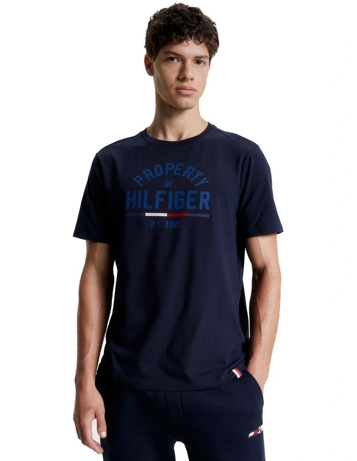 Sport Graphic Logo T-Shirt in Blue
