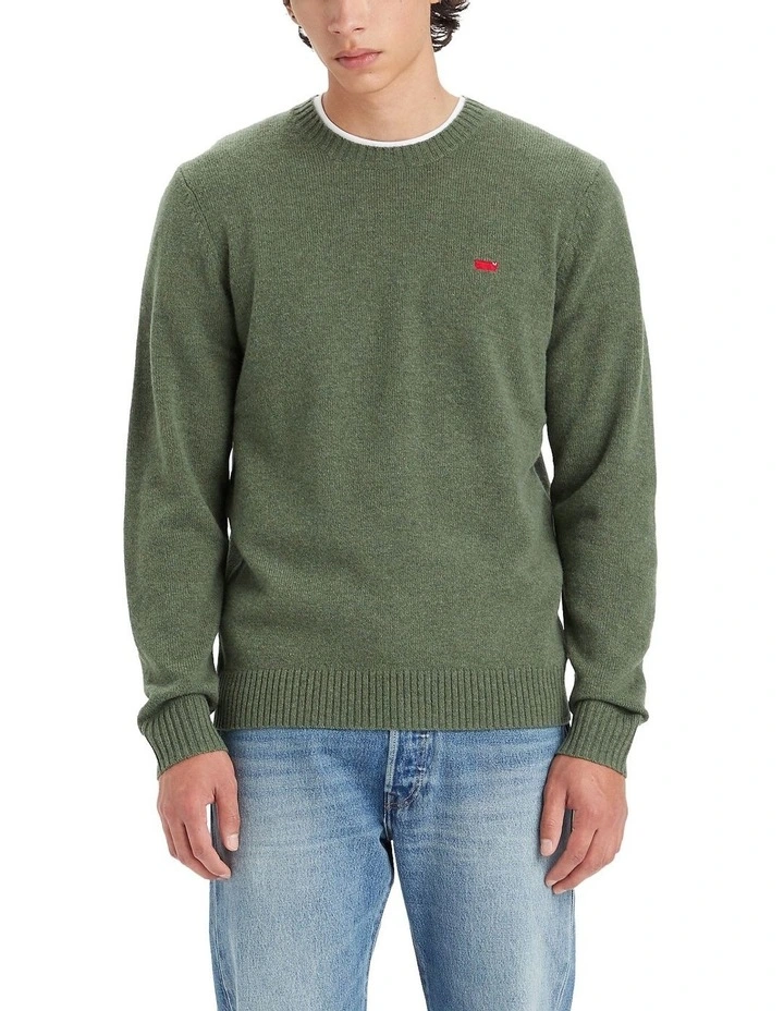 Original Housemark Sweater in Olive Heather