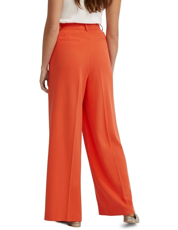 Margot Wide Leg Pants in Orange