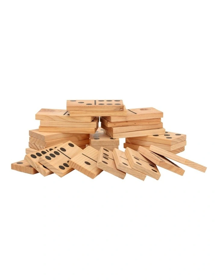 Giant Outdoor Dominoes Game Set with 28 Pieces 15cm