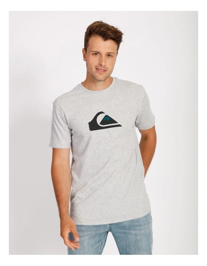 Comp Logo Short Sleeve Tee in Grey Heather