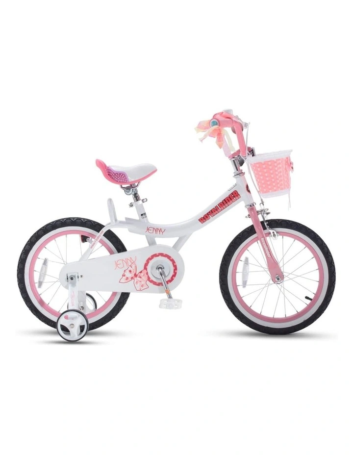 Jenny Princess Girls Kids Bike 12 14 16 18 20 Inch, Pink and White Color