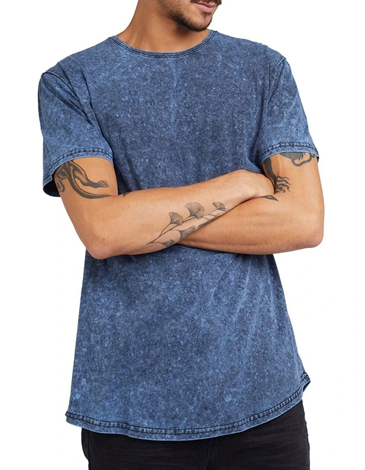 Acid Tail Tee in Navy