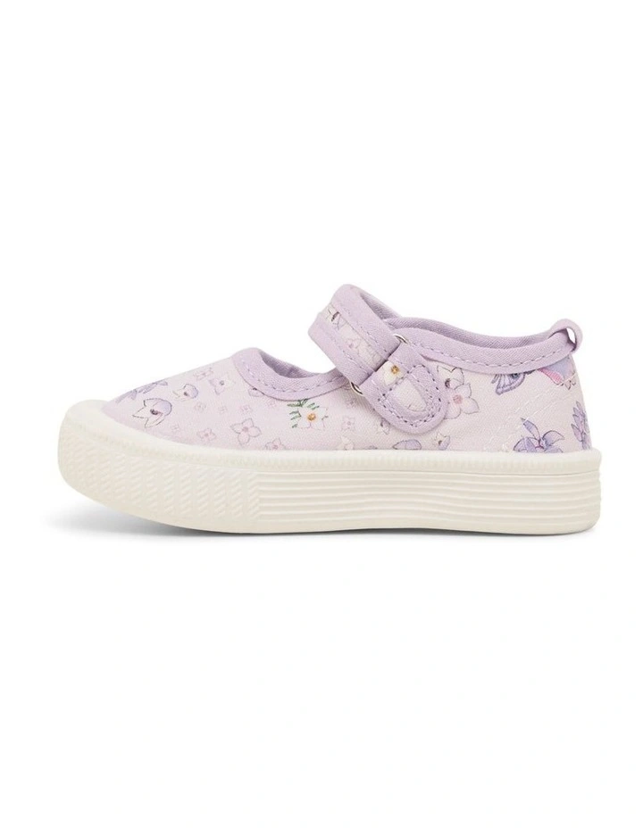 Mg Classic Mary Jane Floral Sneakers in Lilac