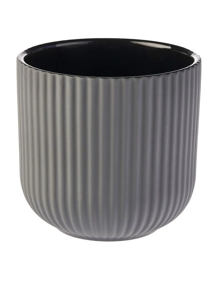 Vincent Planter Pot 17cm in Charcoal
