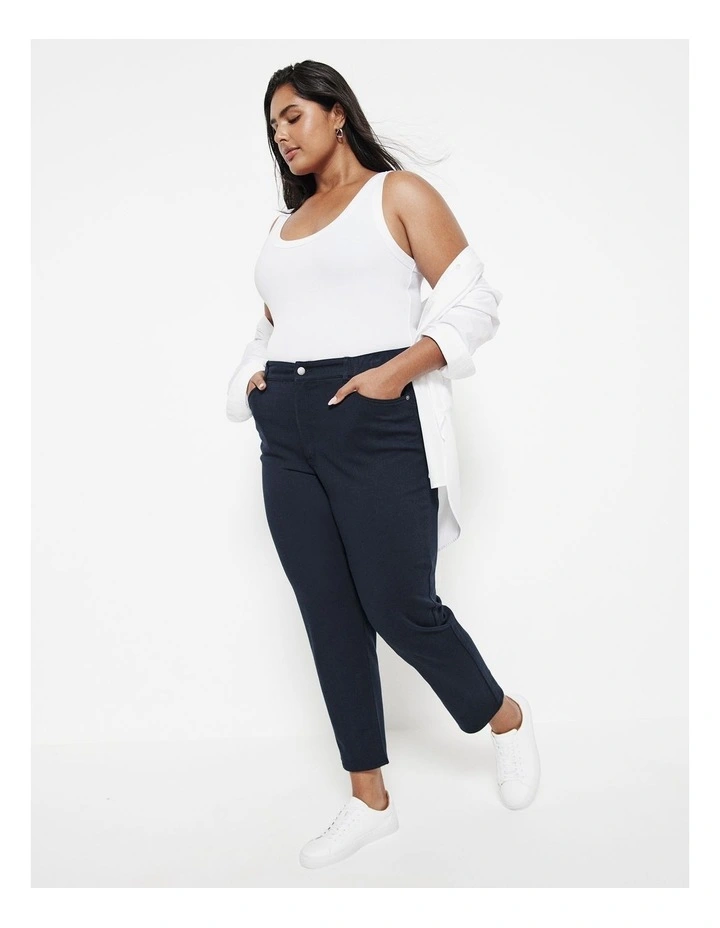 The Soft Stretch Casual Pant in Navy