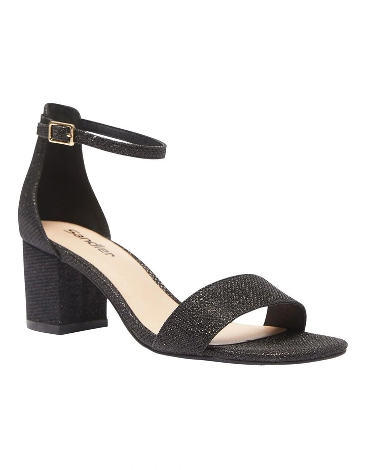 Harmony Sandals In Black Fabric