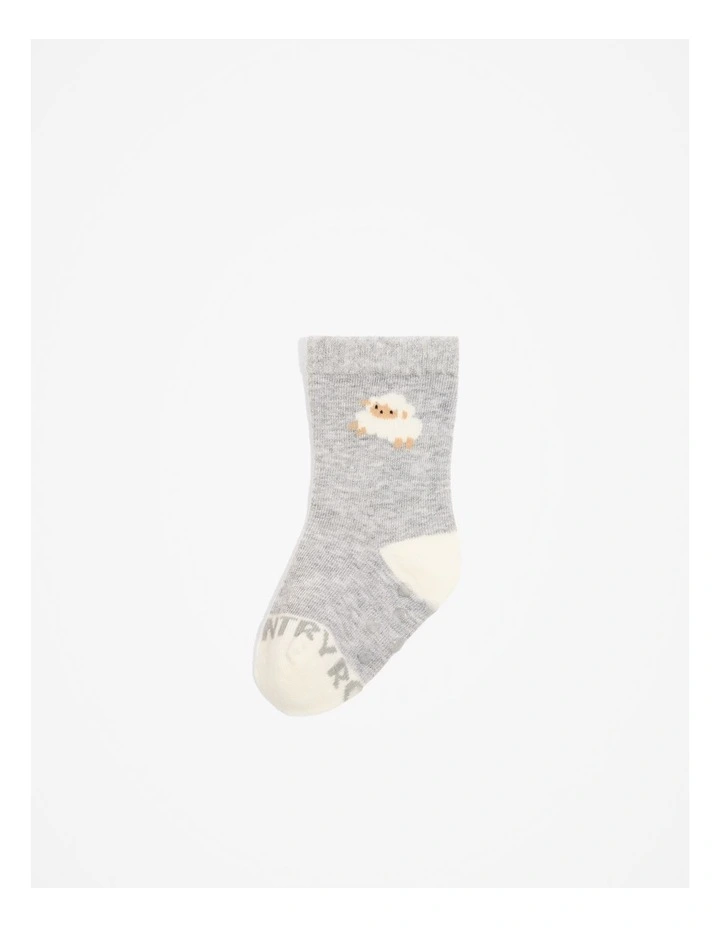 Sheep Sock in Light Grey Marle