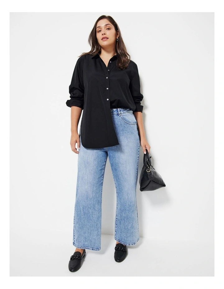 The Common Standard Poplin Shirt in Black