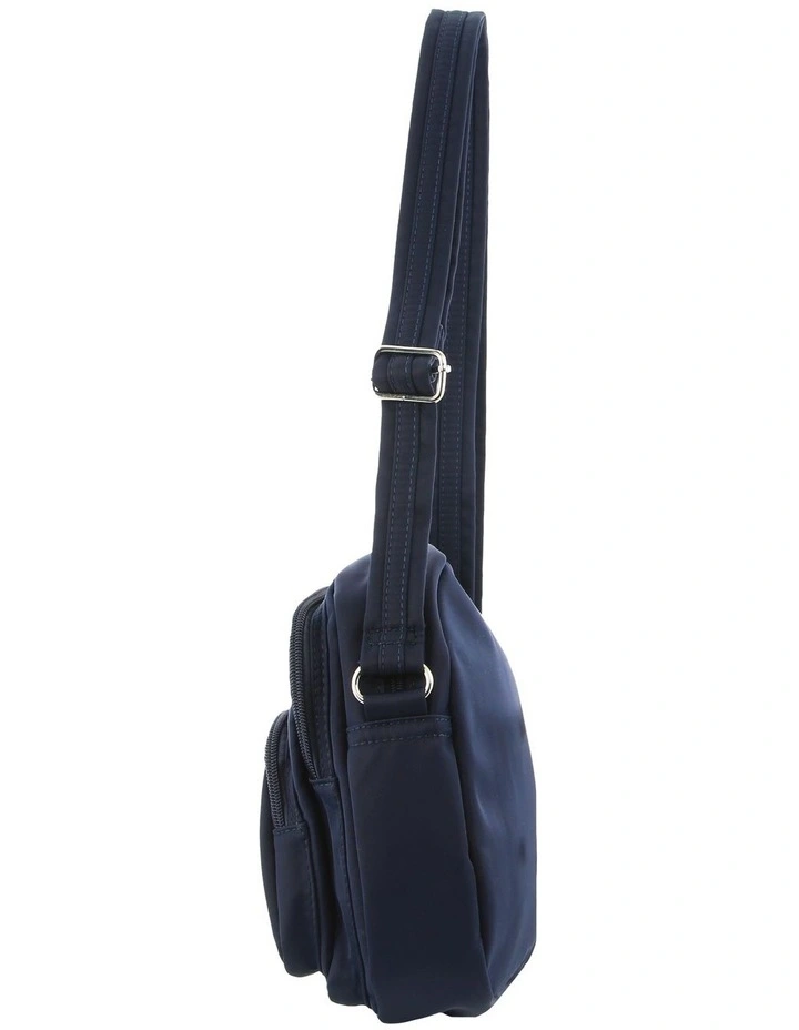 Anti-Theft Cross Body Bag in Navy