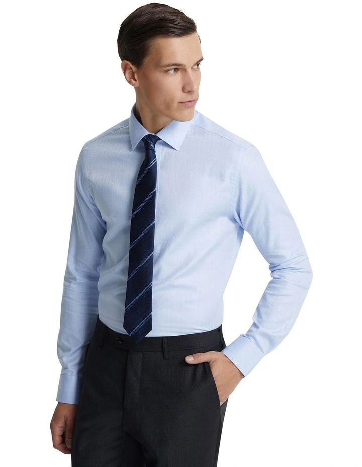 Beckton Dobby Shirt in Blue