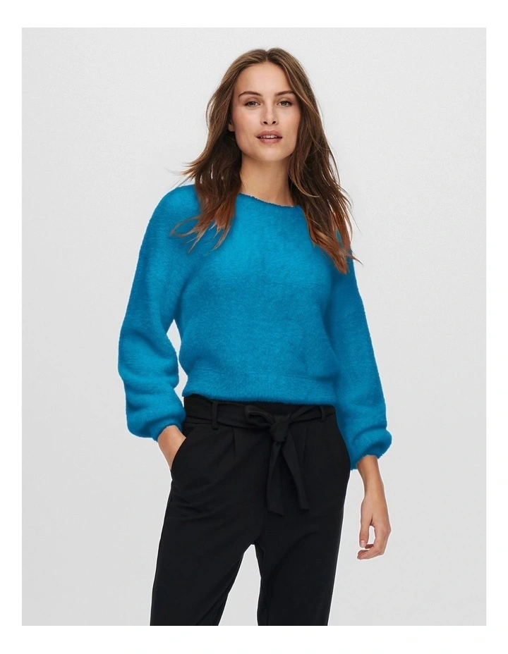 Piumo Long Sleeve Knit in Blue