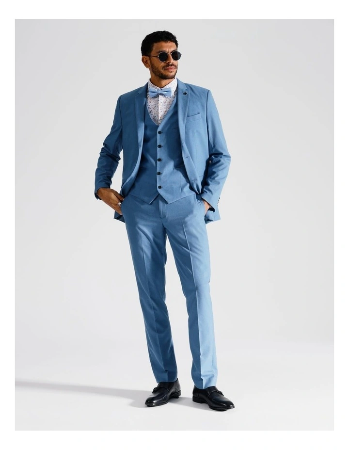 Tailored Suit Jacket Puppytooth In Blue