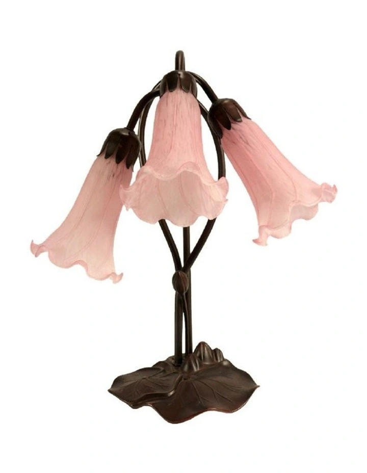 Triple Lily Lamp Pink