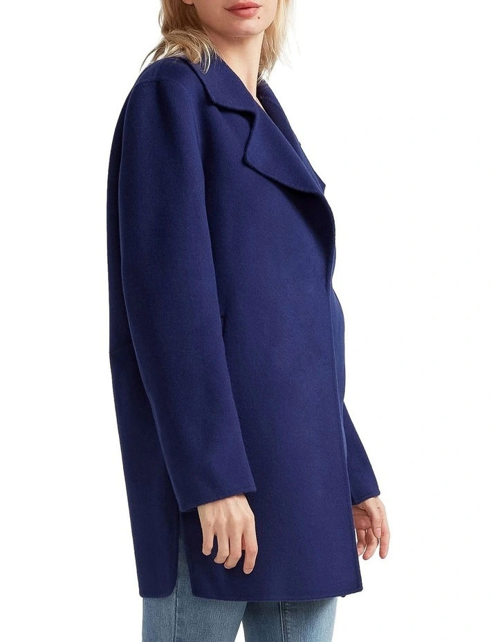 Ex-Boyfriend Wool Blend Oversized Jacket in Midnight