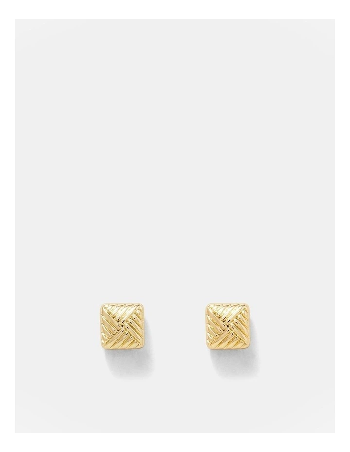 Weave Around Stud Earrings in Gold