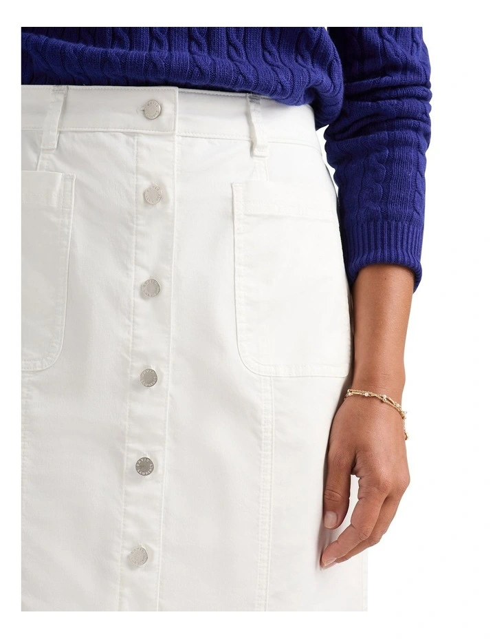 Mira Utility Skirt in White