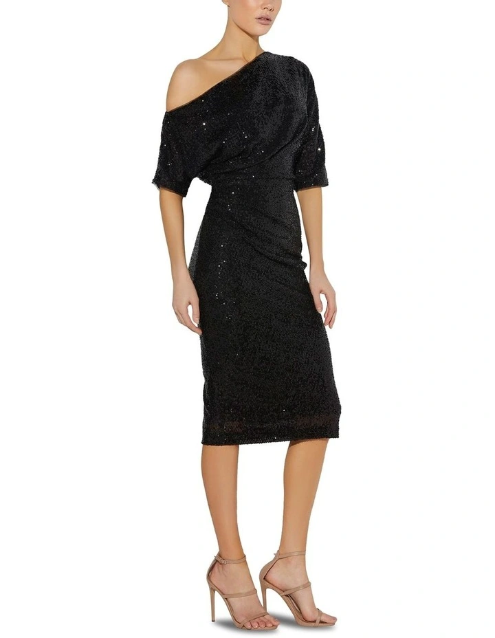 Apollo Sequin Dress in Black