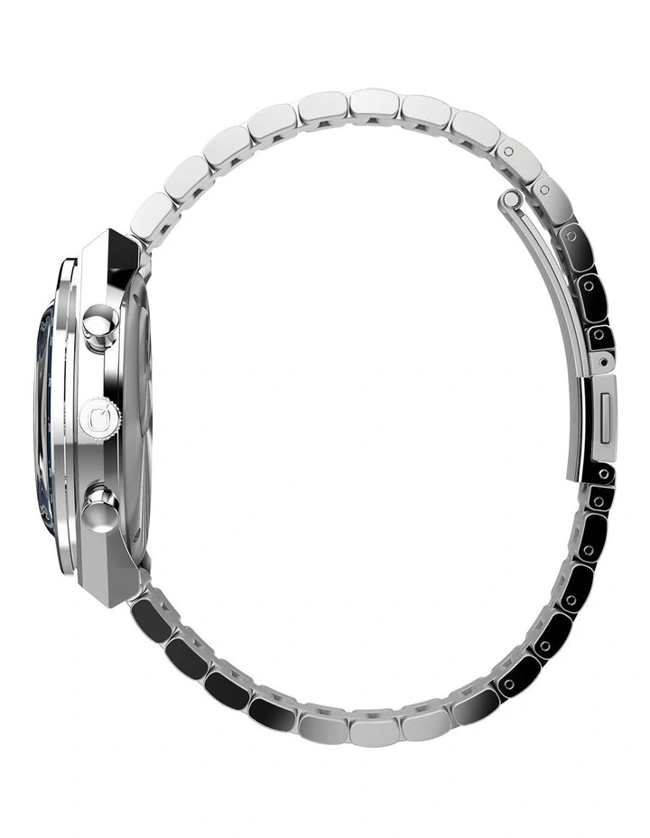 Q Diver Chrono Stainless Steel Watch in Silver