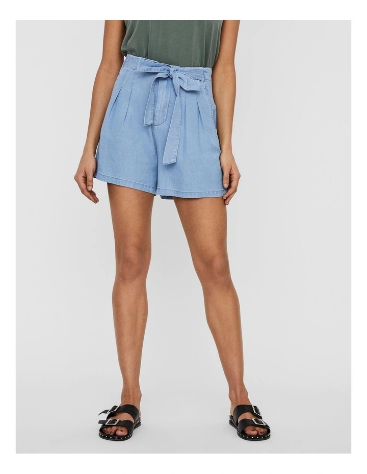 Mia Loose Summer Shorts in Blue