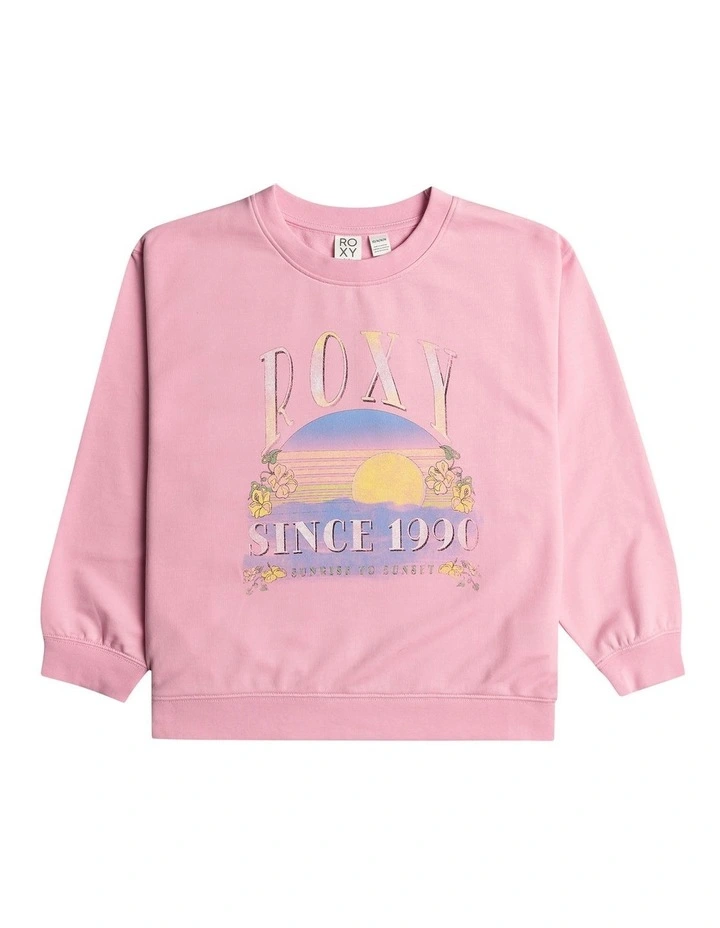 Morning Hike Fleece Sweater in Prism Pink