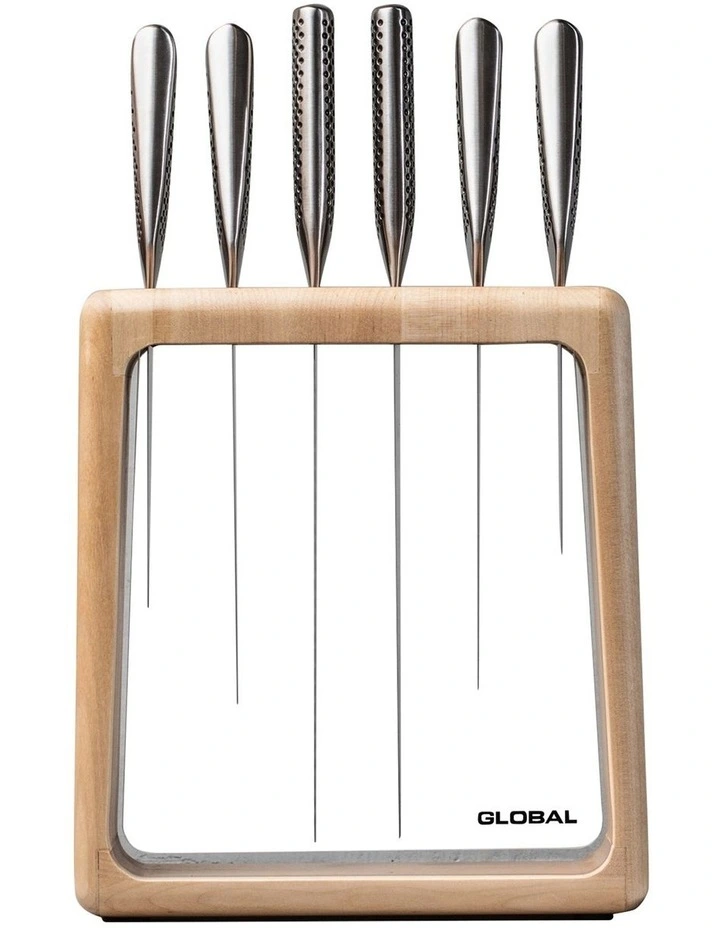 Hashira Knife Block Set 7 Piece in Maple