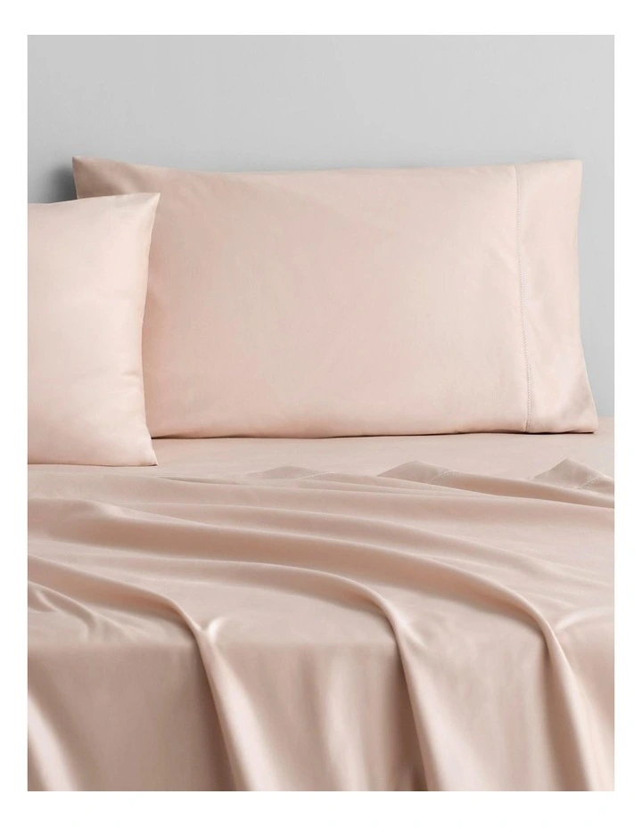 1000TC Cotton Sateen Sheet Set Multi Depth in Rosewater