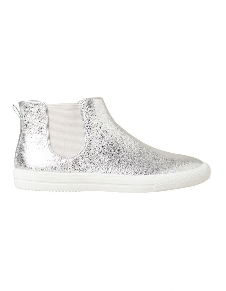 Metallic Mason Boot in Silver