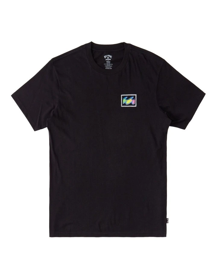 Crayon Wave T-Shirt in Black