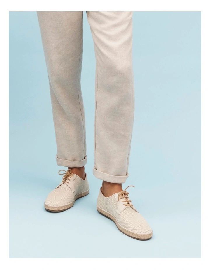 Panama Nubuck Espadrilles Shoes in Off-White
