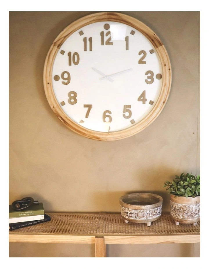 Olinda Clock 70cm in Natural