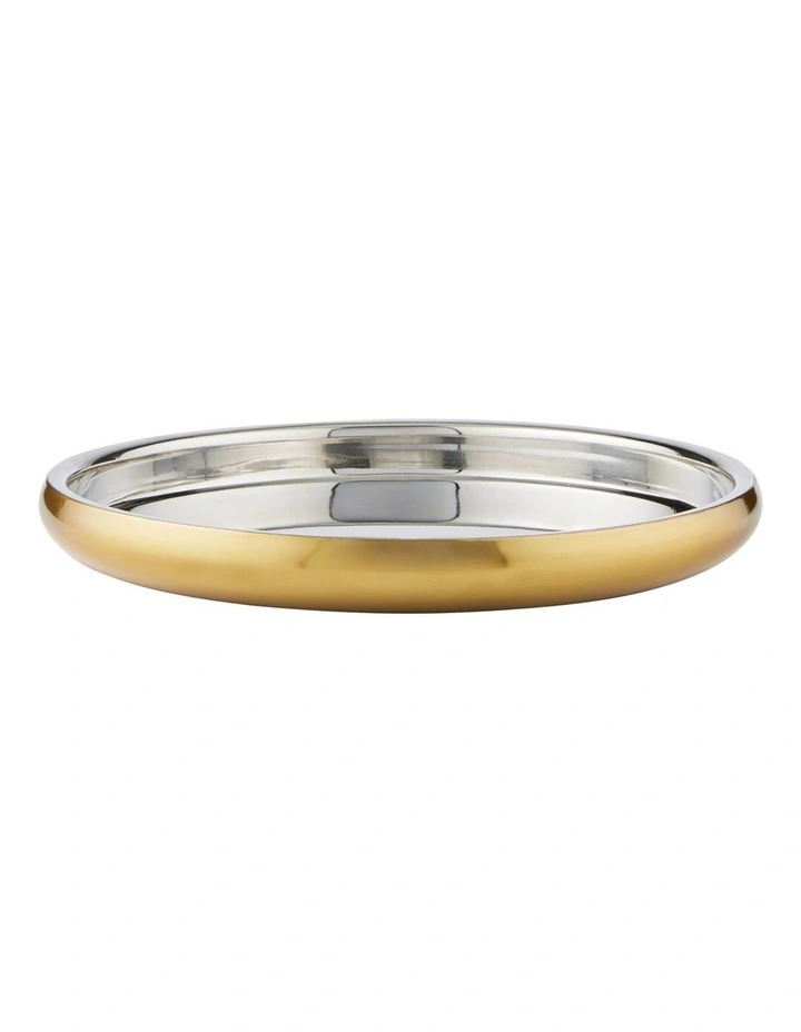 Cocktail & Co Capitol Round Tray 32.5x3.5cm in Gold