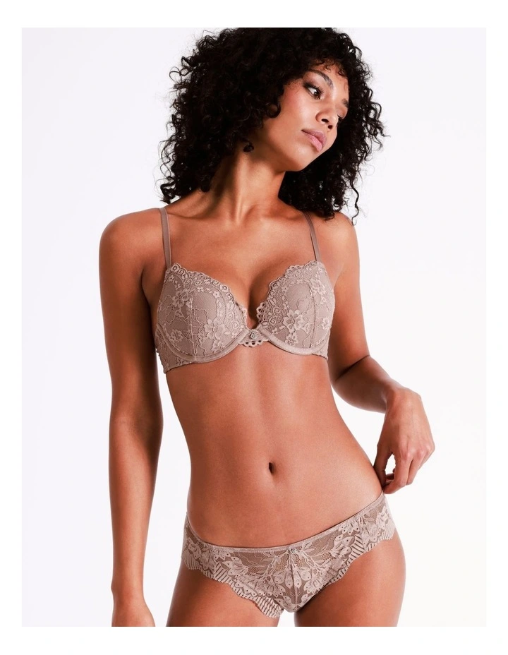 Lace Underwear Bikini in Dusty Pink