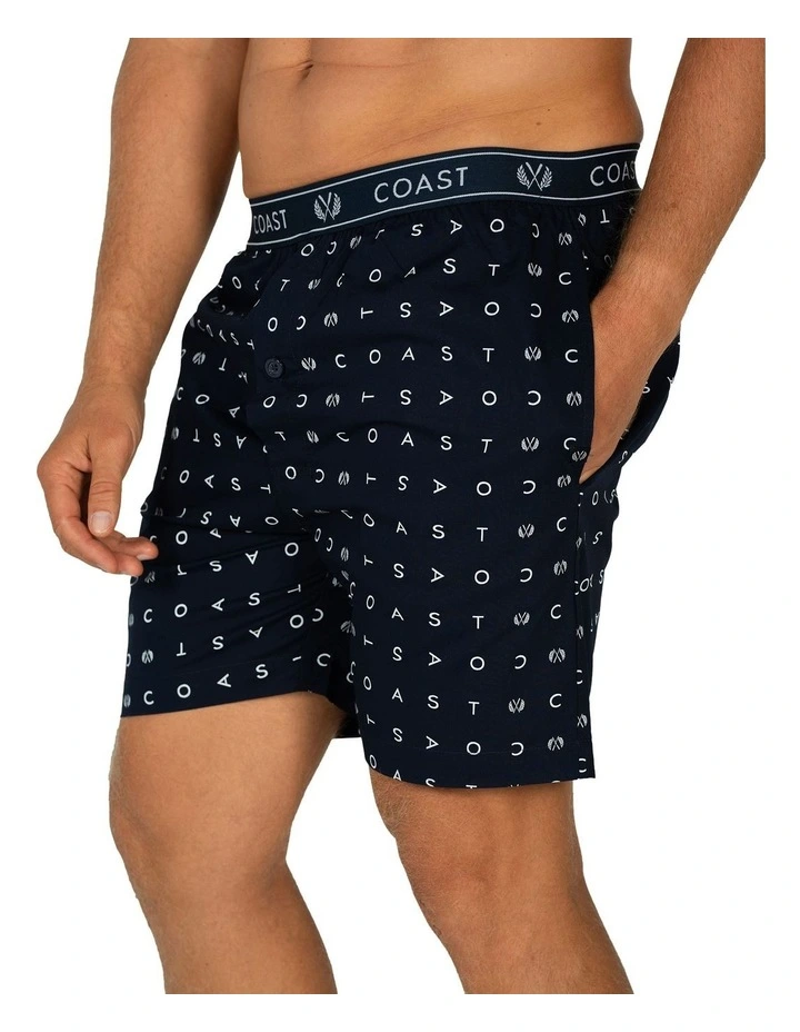 Signature Essential Poplin Shorts in Navy