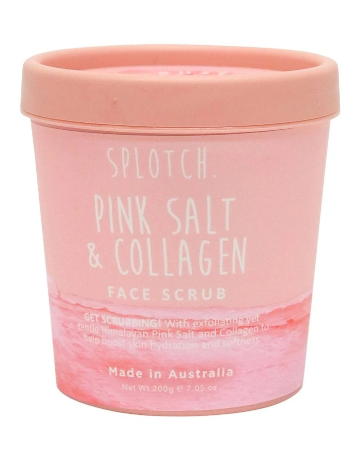 Splotch Tub Pink Salt & Collagen Face Scrub 200g