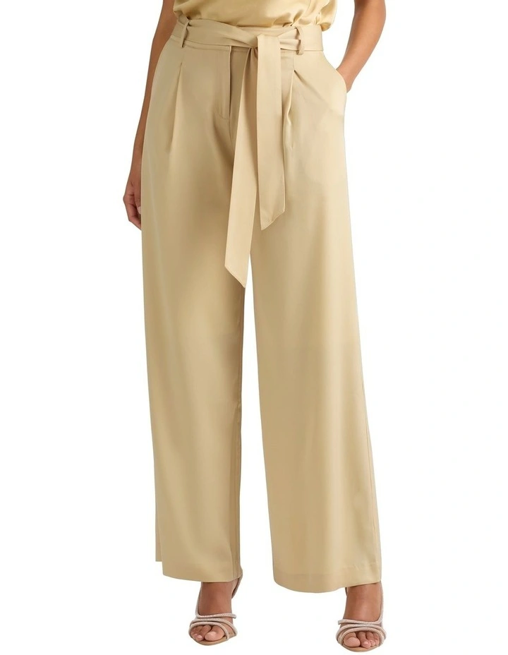 Benedict Belted Pant in Sandstone