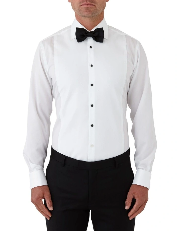 Essex Modern Fit Tuexdo Shirt in White