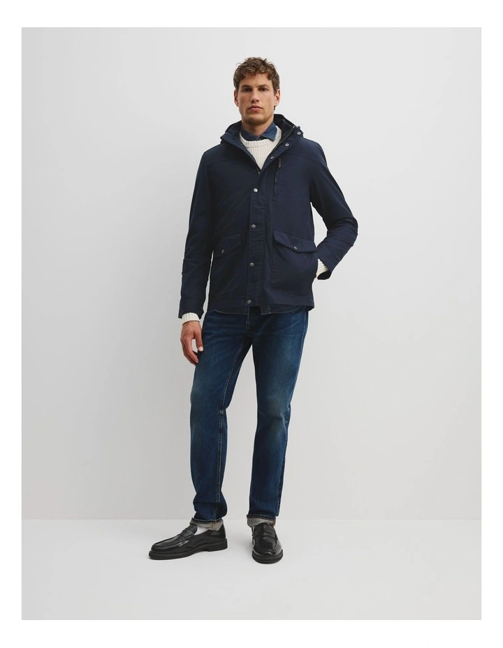 Canvas Parka in Navy