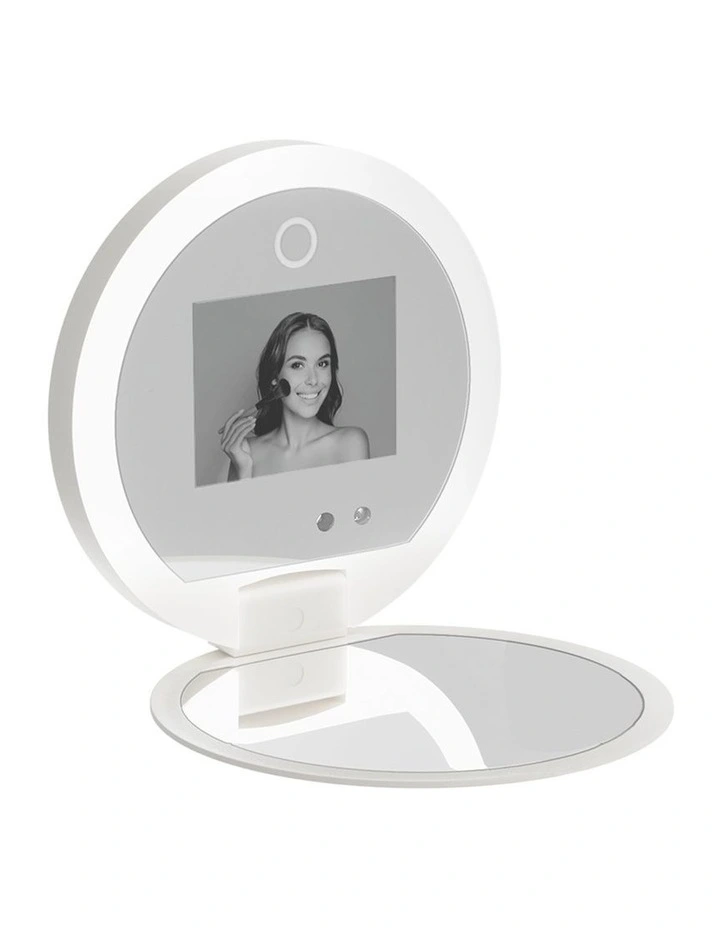 Compact Makeup Mirror with UV Camera for Sunscreen Test