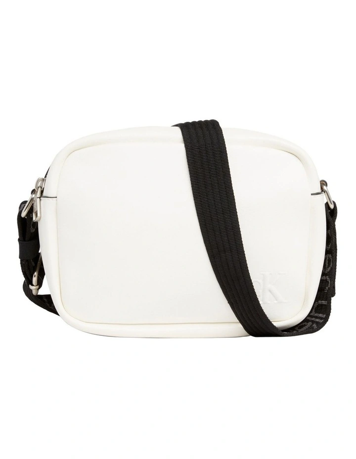Ultralight Dblzip Camera Crossbody Bag in Bright White