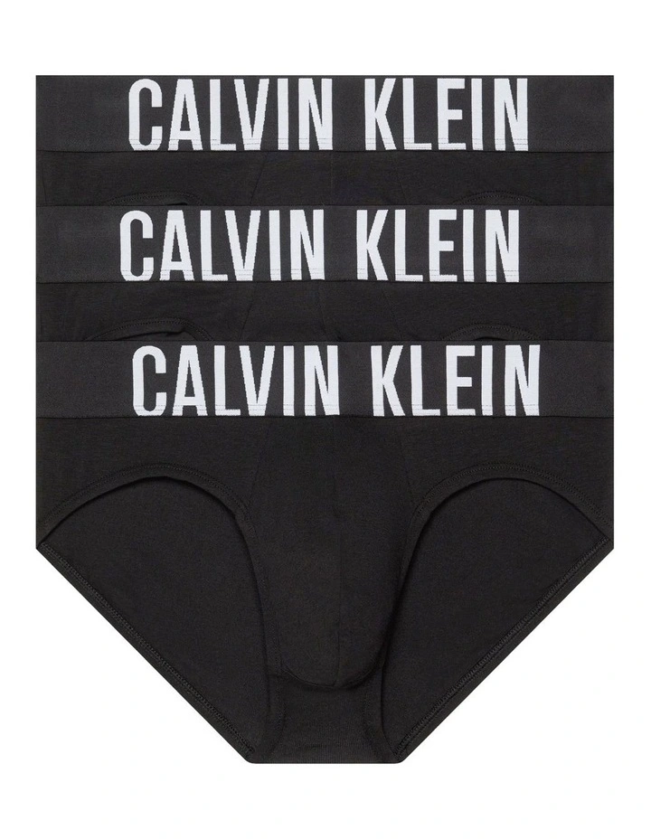 Intense Power Cotton Briefs 3 Pack in Black