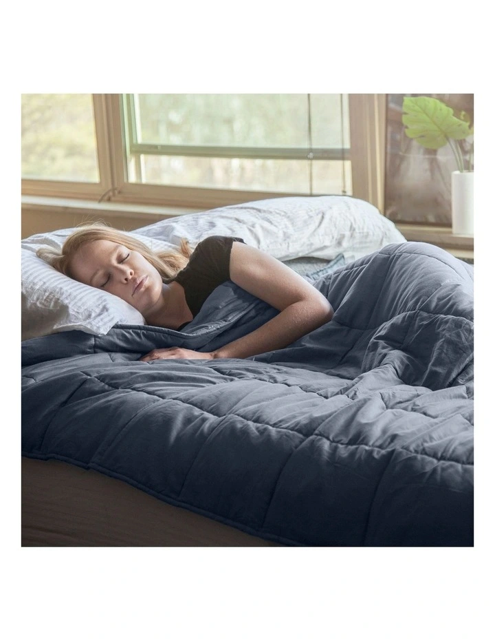Royal Comfort Weighted Blanket 7KG Queen Size in Grey