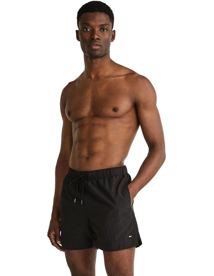 Drawstring Swim Shorts in Black